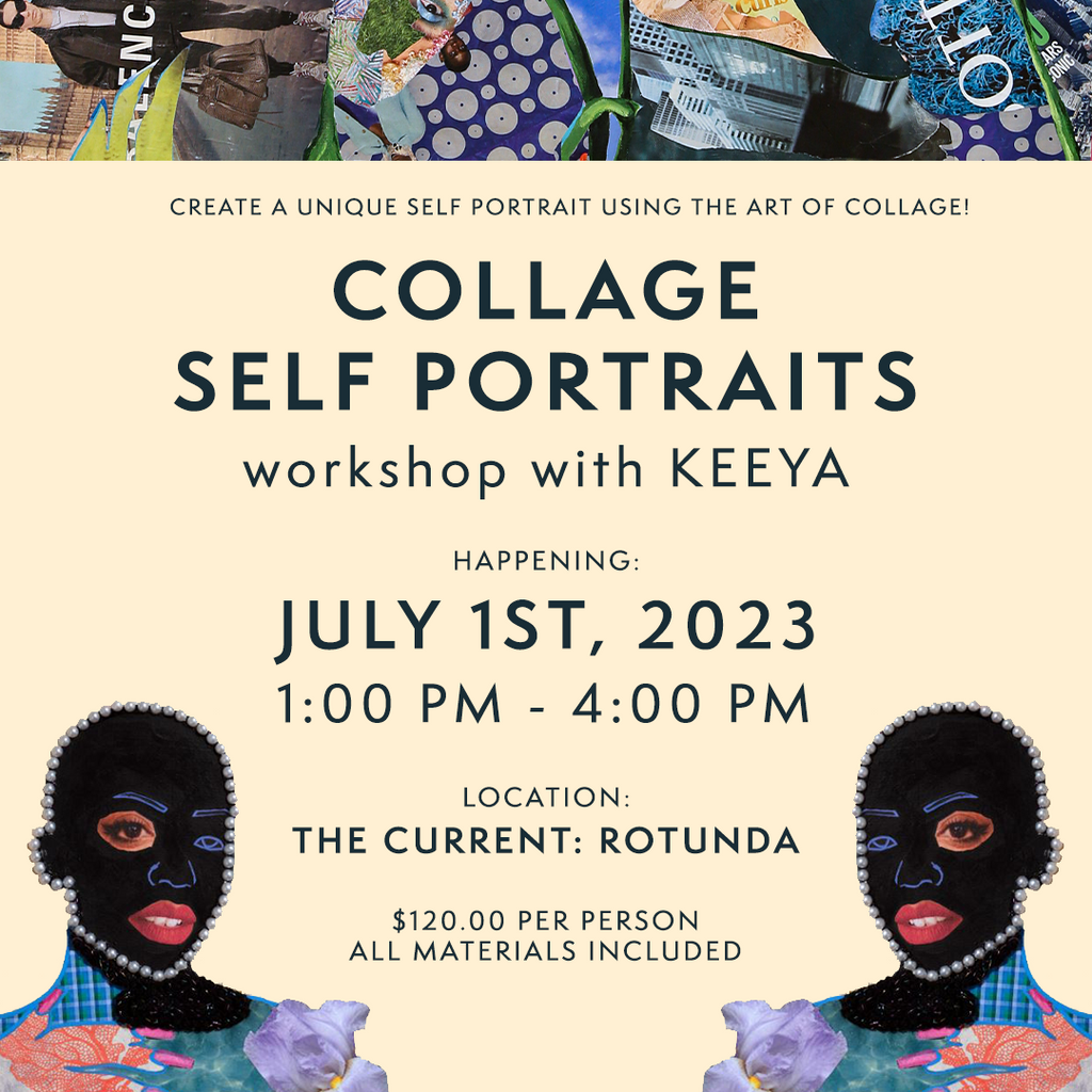 Collage Self Portrait Workshop with KEEYA