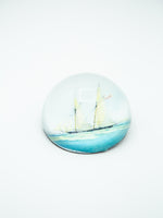 Glass Paperweight with Bahamian Artwork