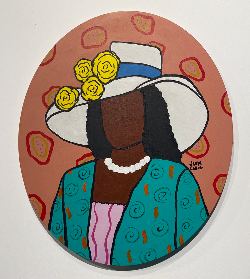Lady in White Hat